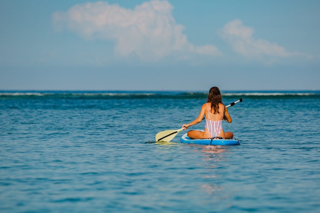  Woman with a SUP board