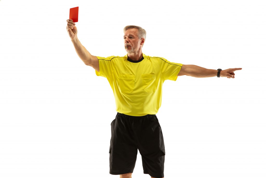 Footvolley referee