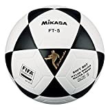 MIKASA Ball Pro 5 Ft-Foot-VOLLEYBALL, Black/White, 5–1301