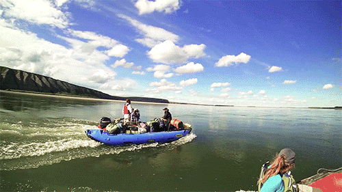Inflatable Boat Cruising